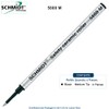 4 Pack - Schmidt 5888 Black Medium Rollerball Metal Refill