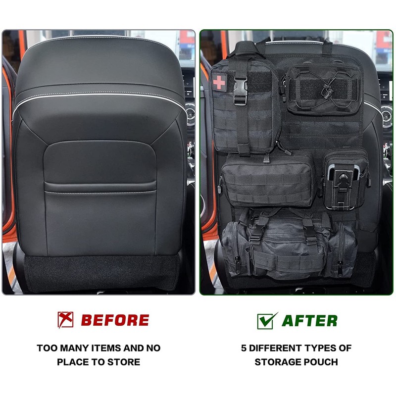 Z8 Tactical Front Seat Back Storage Bag/Hanger Bag Organizer with