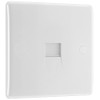 BG Electrical 8BTS/1-01 Single Secondary Telephone Slave Socket, Round Edge,