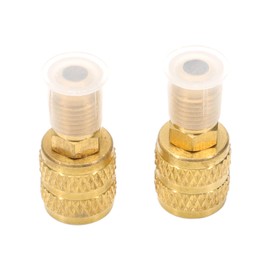 Konuooer R410A Clim Adapter A/C 1/4" Male to 5/16" (Pack of 2) Female SAE Air Conditioners with Split System for R410A Mini Split System HVAC Cooling