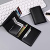 Carteras para Hombre, Tarjetero de Cuero, RFID Bloqueo Antirrobo Tarjetero
