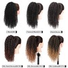 Vigorous Drawstring Ponytail Extension 14Inch Short Afro Kinky Curly Ponytail