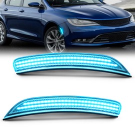 NEIFILES LED Front Side Marker Light Compatible with Chrysler 200 Sedan 2015-2017 Fender Bumper Ice Blue Lamps