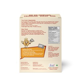 Bean Bites | Savory Tomato Lentil Crisp 3.53 oz (100 g) | Mini Poppadom Snack | Round Crunchy Crisps | Tangy Flavor | Heat in Oven (60 secs) | Plant Based Protein by Pride of India