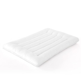 HOMBYS Ultra Thin Flat Pillow for Sleeping, Thin Pillow for Back Sleeper, Supportive Stomach Sleeping Pillow, Slim Bed Pillow, Machine Washable-Standard Size 18x26, White