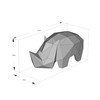 Yona DIY, Small Rhino Papercraft Kit, Small Rhino Paper Model,