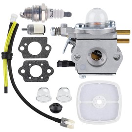 SRM-2100 Carburetor & Fuel Line Kit for Echo SRM-2100 / GT-2000 / GT-2400 / PE-2000 & SHC-2100 / SHC-1700 – Includes Air Filter (C1U-K52 Compatible)