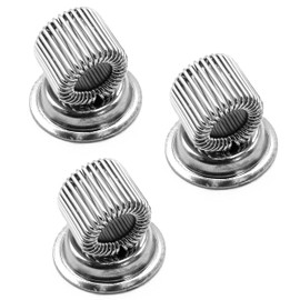 Ashton and Wright - Single Magnetic Metal Pen Holder Ideal for Doctors, Nurses, Pilots, Pack of 3, Silver