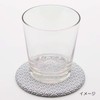 Mino Ware 458-0203 "Sousera" Water Absorption Coaster Ceramic, Diameter Approx.