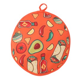Tortilla Warmer Pouch 11.8 Inch Insulated Microwaveable Fabric Tortilla Keeper Holder for Corn and Flour