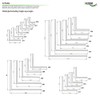 HEXIM Angle Profiles Isosceles White PVC Plastic Angle Selection Dimensions