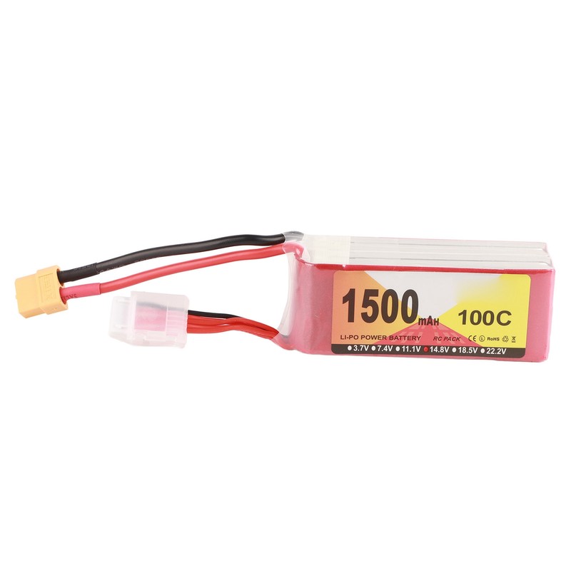 1500mAh 100C 4S LiPo Battery Pack Stable Current Portable Long