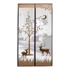 Deer Brown Magnetic Mosquito Screen for Entrance/Door 90x210cm