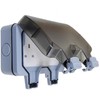Waterproof Outdoor Double Switched Power Socket IP66 2 Gang Electrical