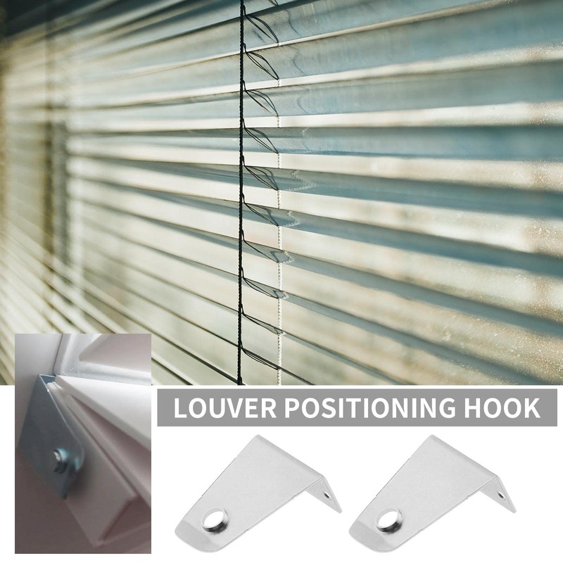 EMSea 4PCS Hold Down Brackets with Mounting Screws Metal Blinds