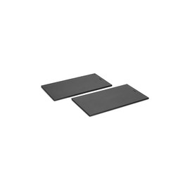 Woll Cut & Serve Chopping Board Breakfast Set 2-Piece 27 x 15 cm, 7 mm High, FSC Certified Paper Composite, BPA and VOC-Free, Heat Resistant up to 175°C, Dishwasher Safe, Matte Black