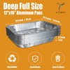 YLT WAX 12x16 Aluminum Foil Pans, 15 Pack Disposable Full