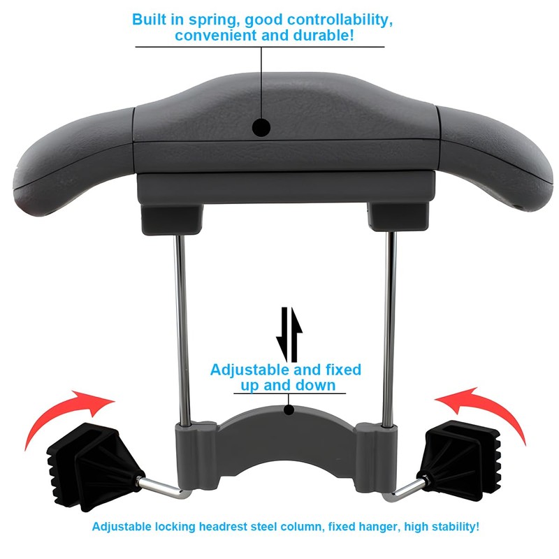 Bittwee Car Coat Hanger, Multifunctional Retractable Automotive Headrest Back Seat