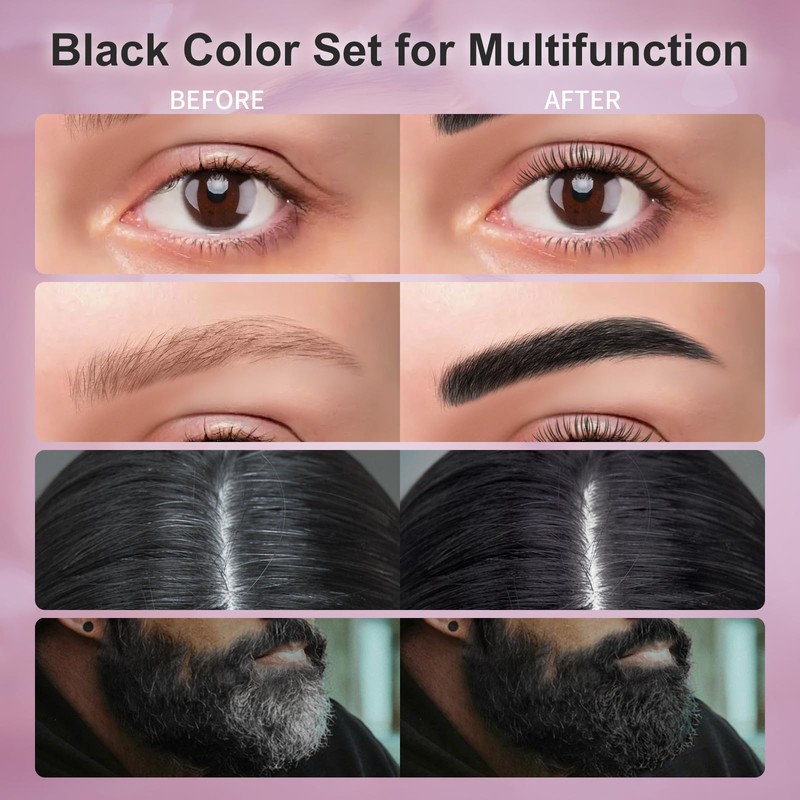 Eyebrow & Eyelash Color Kit, Professional Lash & Brow Color