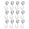 QUARKZMAN Pack of 12 Pipe Hooks, Stainless Steel 25 mm