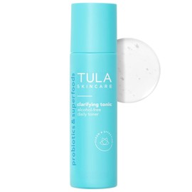 Tula Skincare Clearizing Tonic Alcohol-Free Daily Toner - Face Witch Hazel and Niacinamide to gently exfoliate and tighten pores 5.07 Fl Oz. / 툴라 스킨케어 클리어라이징 토닉 무알코올 데일리 토너 - 모공을 부드럽게 각질 제거하고 조여주는 페이스 위치 헤이즐과 나이아신아마이드 함유 5.07 Fl Oz.