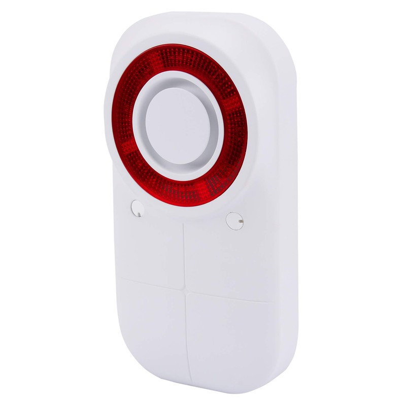 Olympia 6115 Wireless Outdoor Siren 105dB IP54 Red White 420g