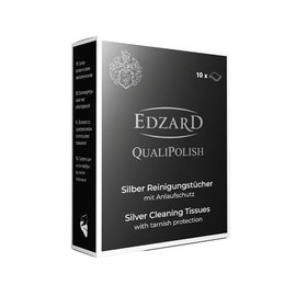 EDZARD QualiPolish® Silver Cleaning Cloths 19 x 11 cm Pack of 10