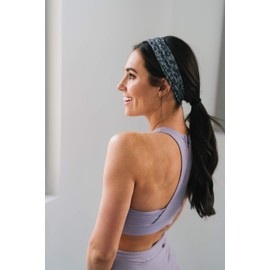 Maven Thread Wild, Workout Headbands for Women, Wide Headbands for Women, Sports Running Headband for Exercise, Gym Hairband Athletic Workouts and Yoga 4" Thick Non Slip Sweatbands for Women 2Pack