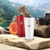 Swiss+Tech 16oz Stainless Steel Cups, 2 Pack Double Wall Pint