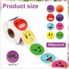 500pcs Round Smile Stickers, 1.5 Inch Small Happy Face Kids