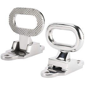 NovelBee 2 Pack of Heavy Duty 316 Stainless Steel Folding Flip up Step,Fold Down Grab for Boat,Trailer,Car,Truck,Camper