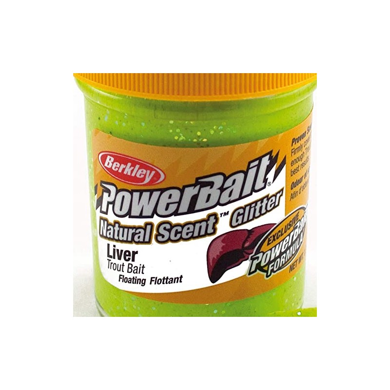 Berkley Paste für Forelle Forellenpaste PowerBait Natural Scent Liver Chartreuse