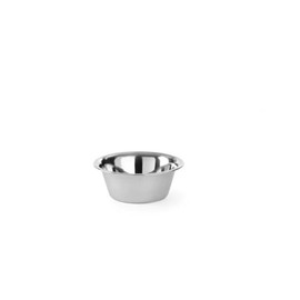 HENDI Kitchen Bowl, Mixing Bowl, Salad Bowl, Serving Bowl, 1.3 L, Diameter 205 x (H) 70 mm, Stainless Steel