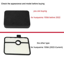150 BT Air Filter for Husqvarna 150BT 150BF 350BT 350BF 560BFS 560BTS Backpack Blower Parts 502844401 Air Filter 150BT Fuel Line Kit Spark Plug Tune Up Kit 150BT before 2022