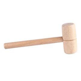 Wooden Mallet Beech Wood Hammer Head Tool Solid Round Head Circle Circular for Woodwork, Mallets
