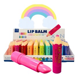 Bálsamo Labial Mayoreo 40pzas Blister Crayon Niña Hidratante