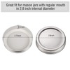 Chuangdi 30 Packs Mason Jar Lids Regular Mouth Leak Proof