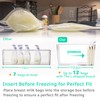 Breastmilk Storage Container with L Shaped Separator Boards, Dividers Will