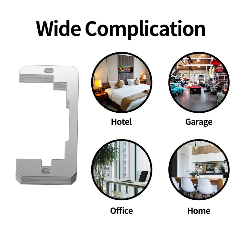 2 Pack Outlet Spacer, Metal Flush Fit Device Leveling Plates