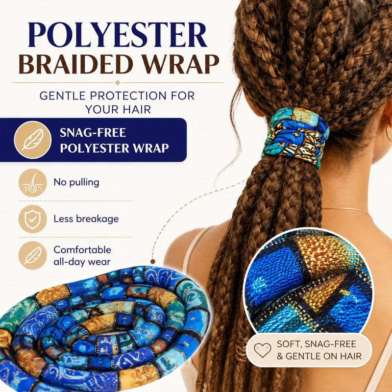 Cctetn 3 Pack Spiral Hair Ties Boho Accessories for Thick