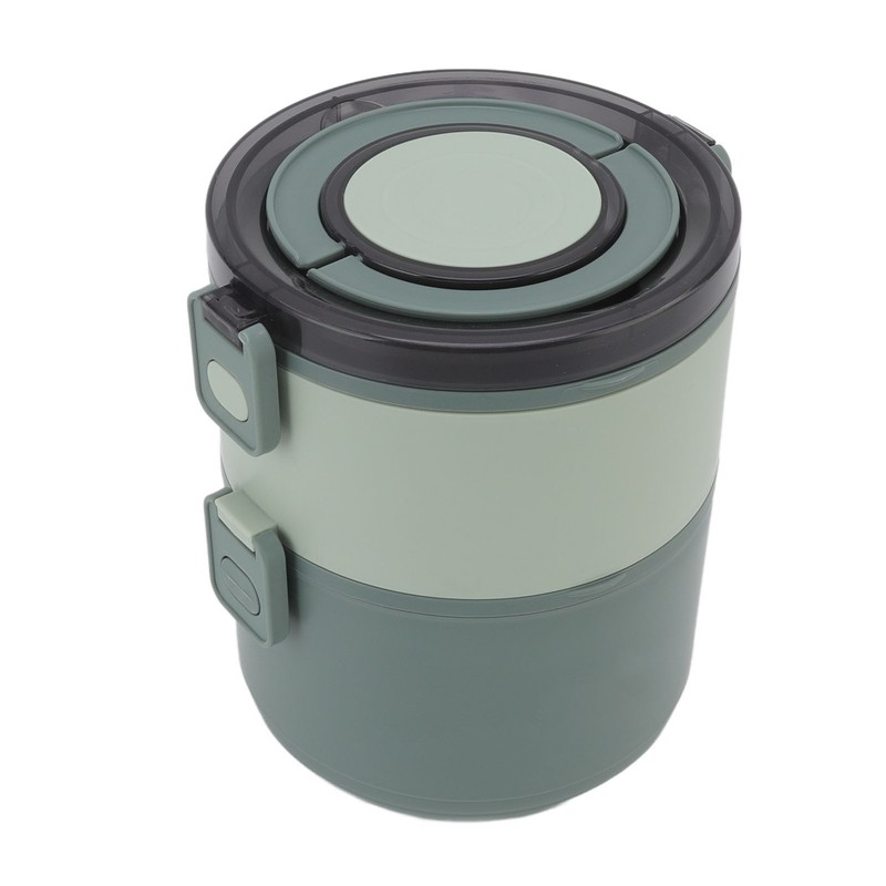 Stackable Lunch Box 1600ml Dual Layers Stainless Steel BPA Free