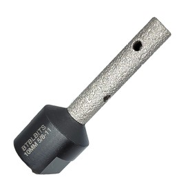 BTBLBITS Diamond Finger Bit Diamond Milling Bits 3/8" (10mm) for Enlarging and Shaping or Round Bevel Existing Holes in Porcelain Hard Ceramic Granite Marble Tile 5/8"-11 Threads