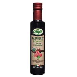 Olidi Raspberry Flavored Balsamic Vinegar of Modena 8.5 oz (Pack of 2) Perfect for Salad Dressing, Pasta Salad, Ice Cream and Cocktails