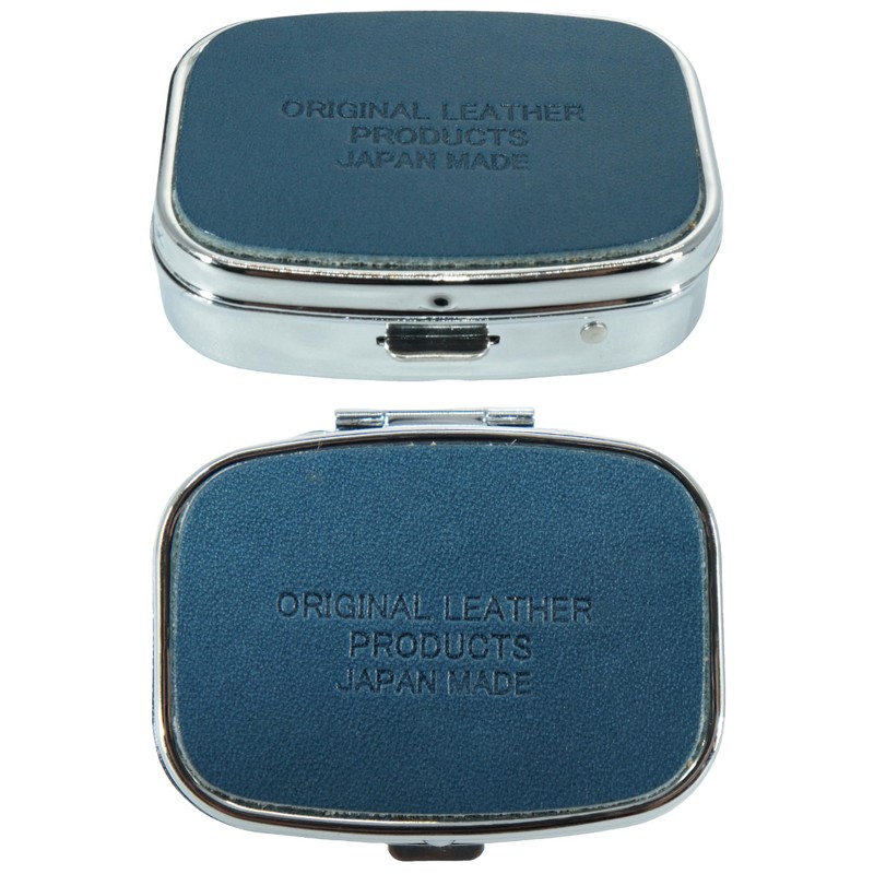 BlissLeather Made in Japan Luxury Pill Case, Personal Pill Organizer,