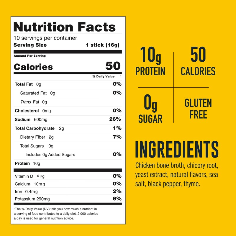 LonoLife Chicken Bone Broth Powder Mix | 10g Protein |
