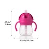 OXO Tot Straw Cup with Grow Handle safety pink