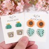 Puocaon Cowboy Polymer Clay Cutters - 14 Pcs Stud Earrings