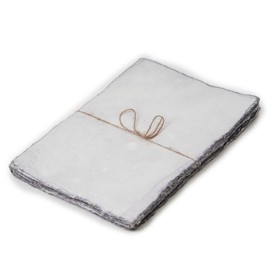 Watercolor Paper - 7.5 X 11 inches - Mixed Media Watercolor Paper - 150 GSM Thick Deckle Edge Virgin Cotton Handmade Paper - Grey Toned