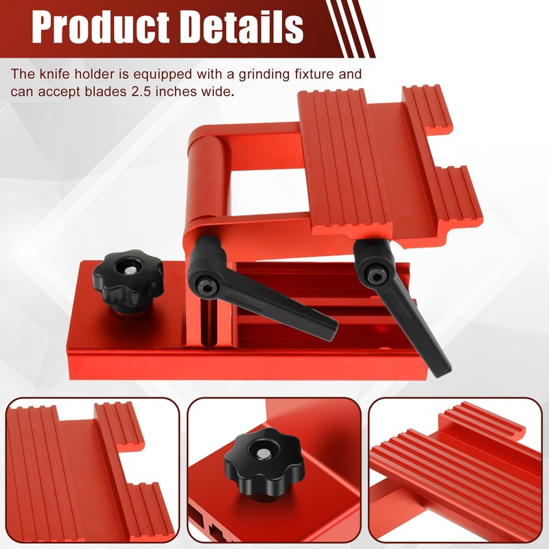 Abizarch Rest Sharpening Jig Aluminum Alloy Sharpening Tool Rest Jig