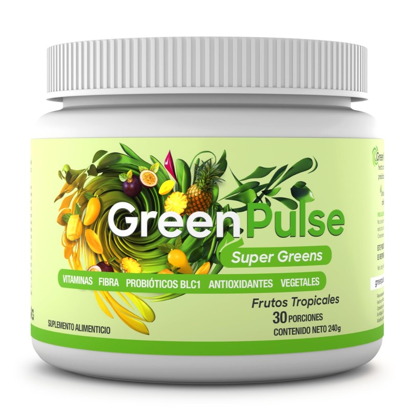 GreenPulse Performance Super Greens Jugo Verde en Polvo Sin Azúcar